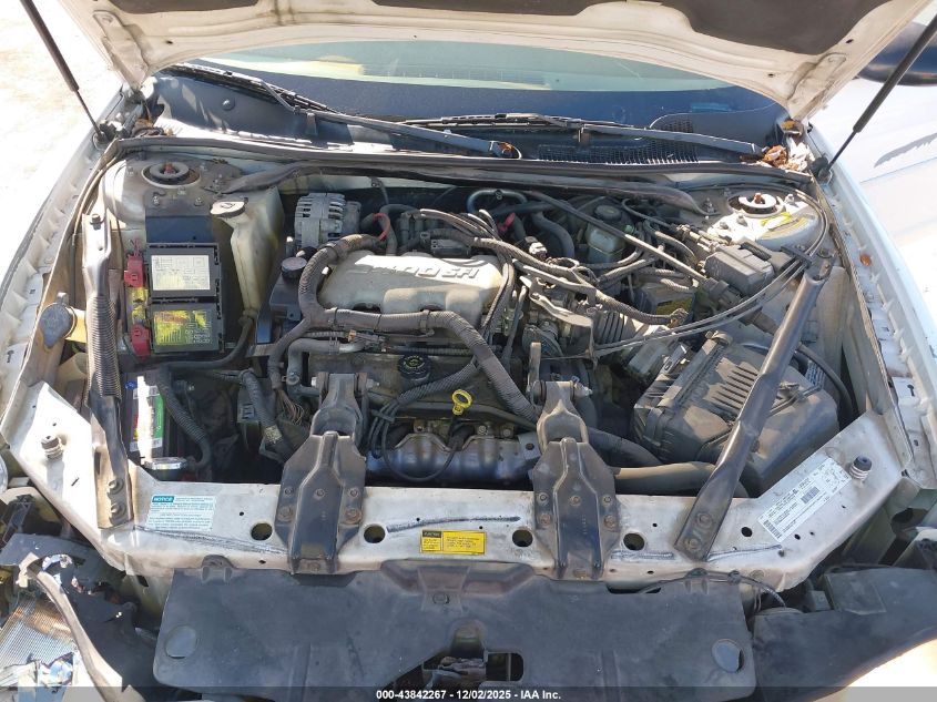 2000 Chevrolet Monte Carlo Ls VIN: 2G1WW12E0Y9211328 Lot: 43842267