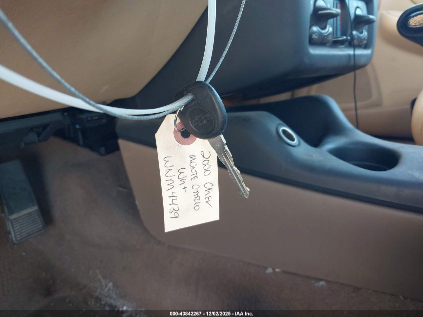 2000 Chevrolet Monte Carlo Ls VIN: 2G1WW12E0Y9211328 Lot: 43842267