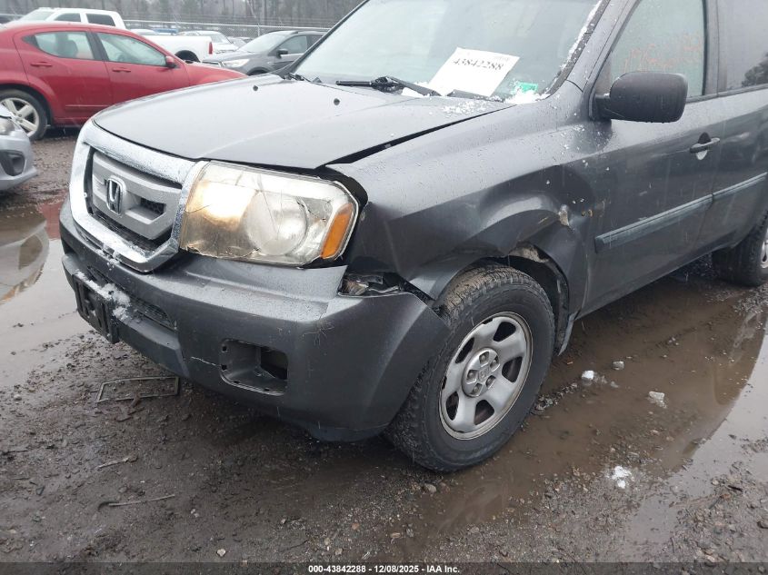 2011 Honda Pilot Lx VIN: 5FNYF4H20BB098157 Lot: 43842288