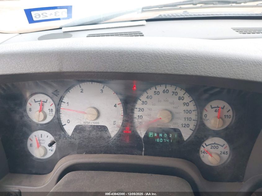 2007 Dodge Ram 2500 Slt/Trx4 Off Road/Sport/Power Wagon VIN: 3D7KS28C87G757351 Lot: 43842300