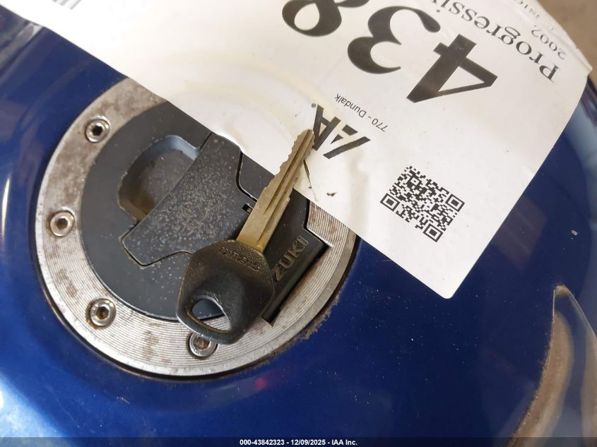 2002 Suzuki Gsx-R750 VIN: JS1GR7HA822107292 Lot: 43842323