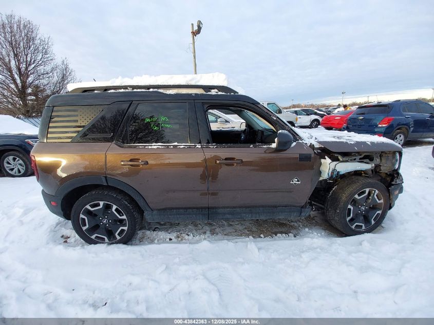 2022 Ford Bronco Sport Outer Banks VIN: 3FMCR9C63NRD12873 Lot: 43842363