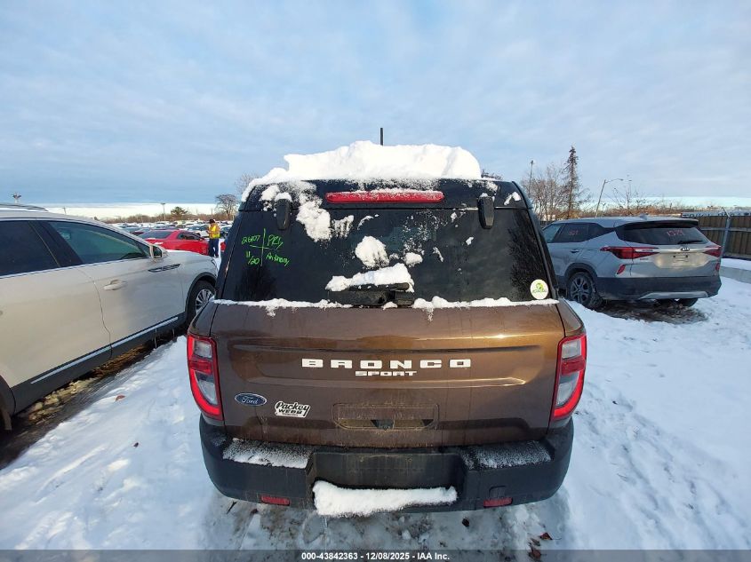 2022 Ford Bronco Sport Outer Banks VIN: 3FMCR9C63NRD12873 Lot: 43842363