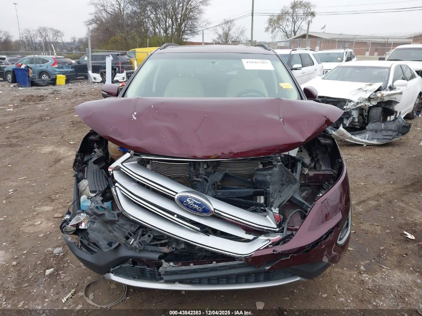 2017 Ford Edge Sel VIN: 2FMPK3J96HBB02240 Lot: 43842383