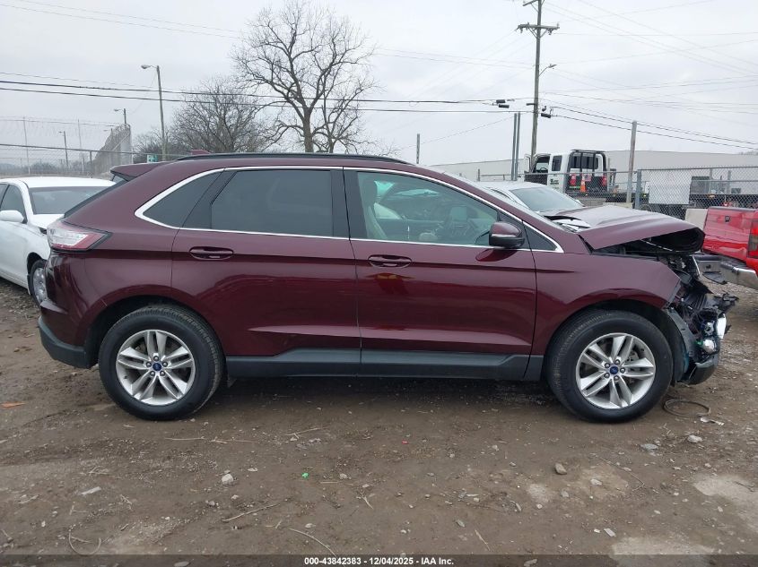 2017 Ford Edge Sel VIN: 2FMPK3J96HBB02240 Lot: 43842383