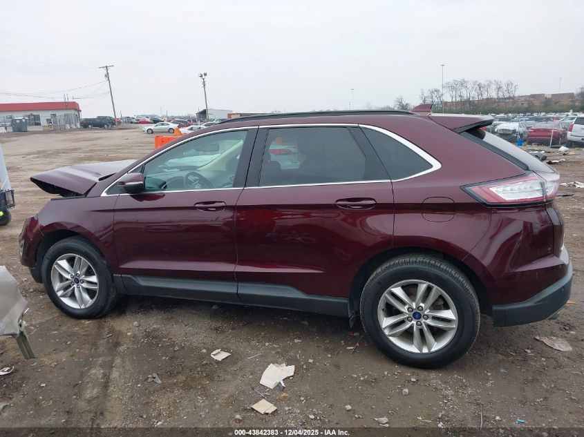 2017 Ford Edge Sel VIN: 2FMPK3J96HBB02240 Lot: 43842383