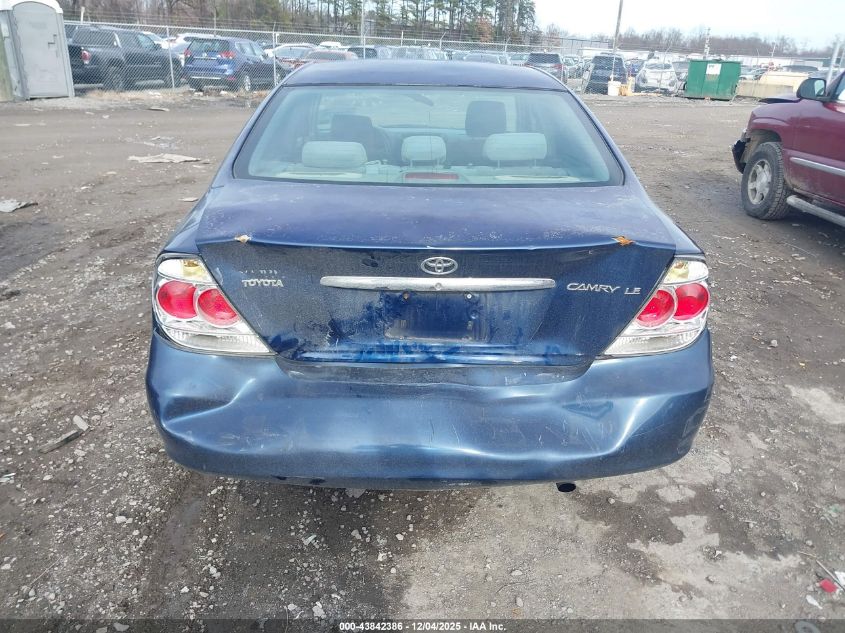 2006 Toyota Camry Le VIN: 4T1BE30K96U160341 Lot: 43842386