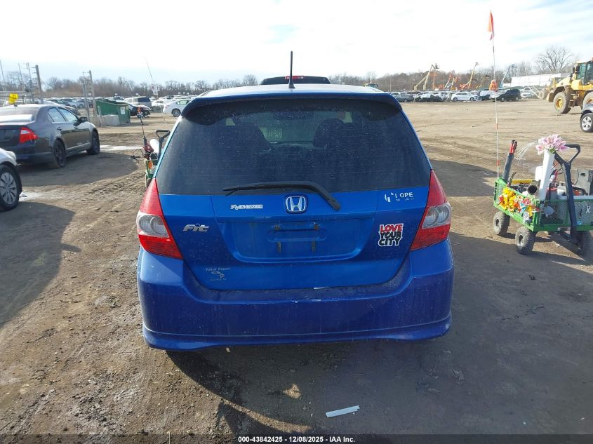 2007 Honda Fit Sport VIN: JHMGD38687S002654 Lot: 43842425
