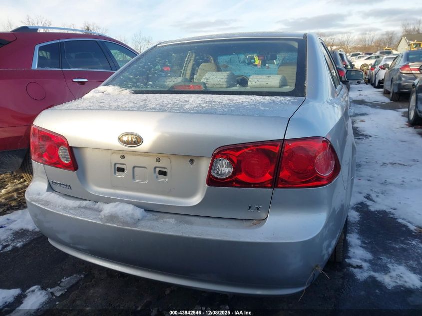 2008 Kia Optima Lx VIN: KNAGE123X85203602 Lot: 43842546