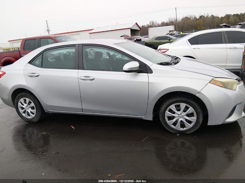 2015 Toyota Corolla L VIN: 2T1BURHE9FC349383 Lot: 43842608