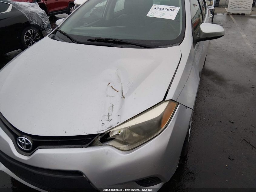 2015 Toyota Corolla L VIN: 2T1BURHE9FC349383 Lot: 43842608