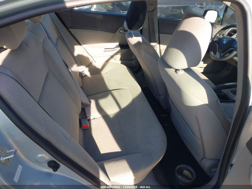 2012 Honda Civic Lx VIN: JHMFB2F57CS002550 Lot: 43842642