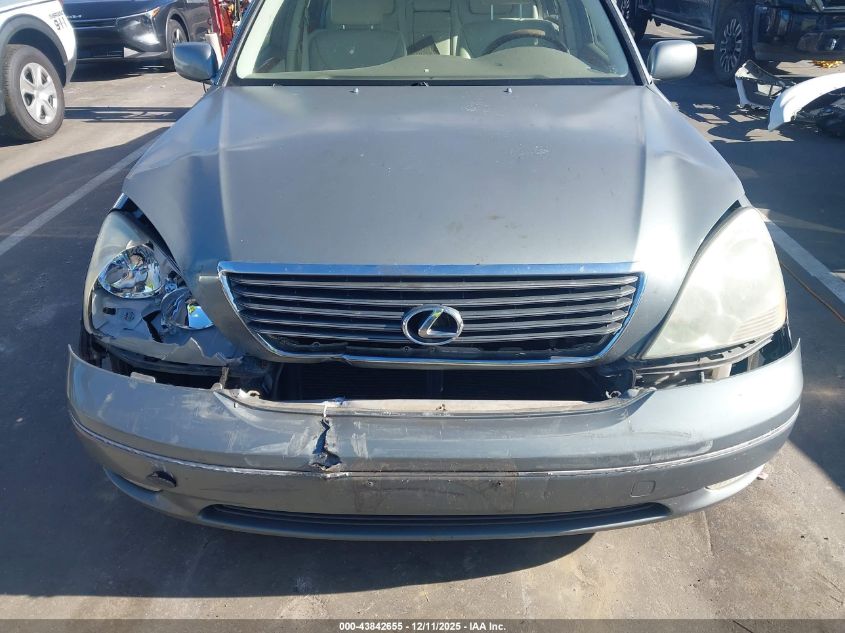 2001 Lexus Ls 430 VIN: JTHBN30F610018566 Lot: 43842655