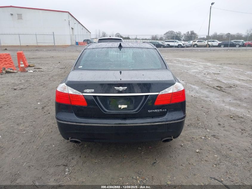 2010 Hyundai Genesis 4.6 VIN: KMHGC4DFXAU072549 Lot: 43842668