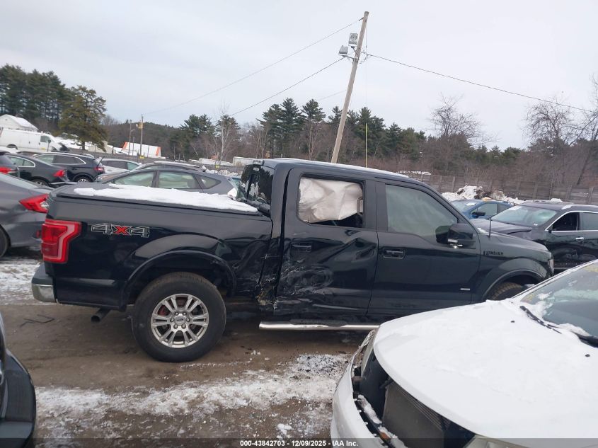 2017 Ford F-150 Lariat VIN: 1FTEW1EP4HFB28265 Lot: 43842703