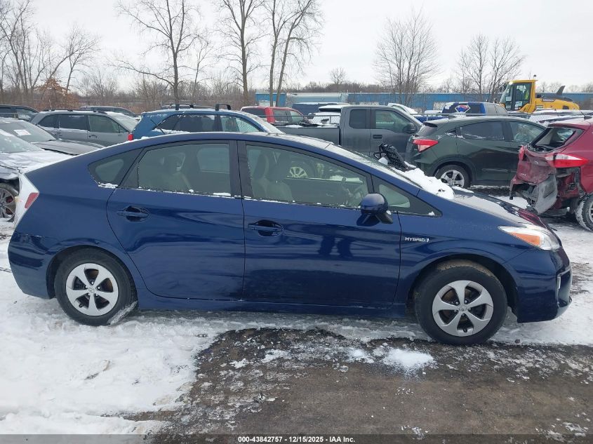 2013 Toyota Prius Three VIN: JTDKN3DU2D1619207 Lot: 43842757