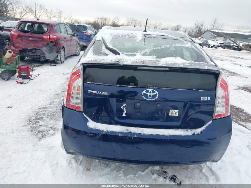 2013 Toyota Prius Three VIN: JTDKN3DU2D1619207 Lot: 43842757
