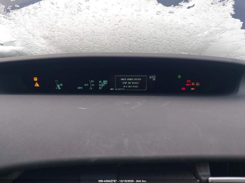 2013 Toyota Prius Three VIN: JTDKN3DU2D1619207 Lot: 43842757