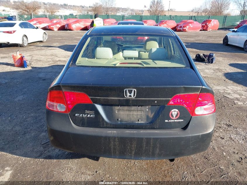 2006 Honda Civic Lx VIN: 1HGFA165X6L099158 Lot: 43842781
