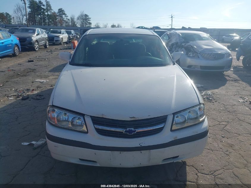 2003 Chevrolet Impala VIN: 2G1WF52E939158077 Lot: 43842845