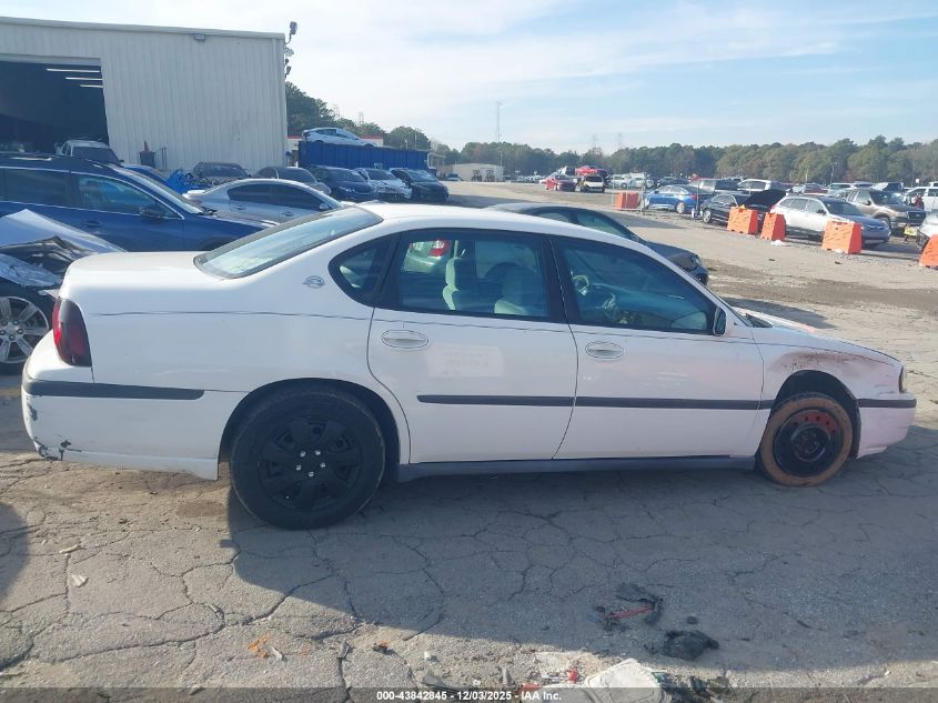 2003 Chevrolet Impala VIN: 2G1WF52E939158077 Lot: 43842845