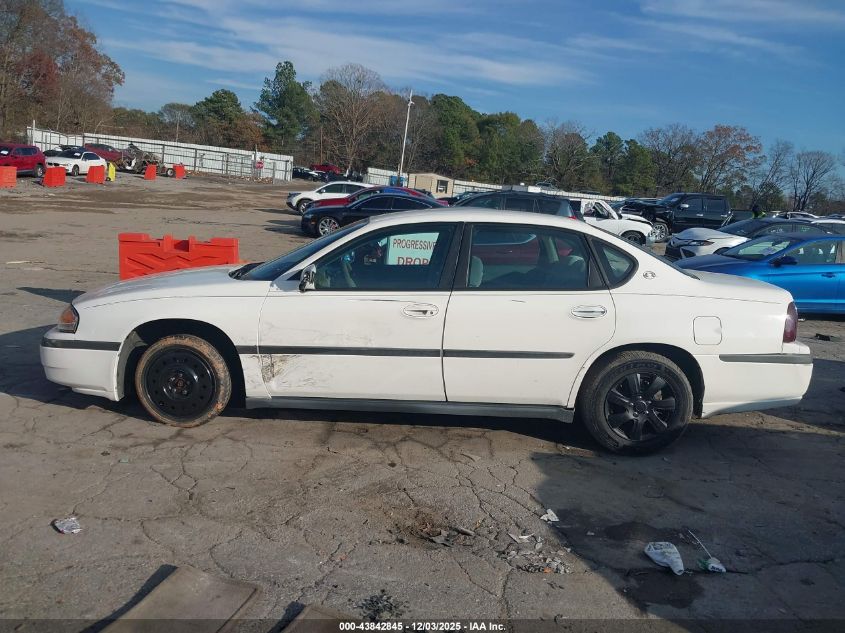 2003 Chevrolet Impala VIN: 2G1WF52E939158077 Lot: 43842845