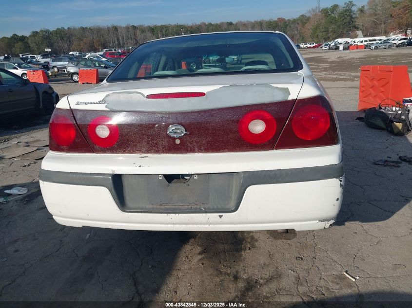 2003 Chevrolet Impala VIN: 2G1WF52E939158077 Lot: 43842845