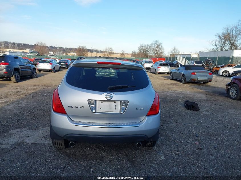 2006 Nissan Murano S VIN: JN8AZ08W96W518315 Lot: 43842846