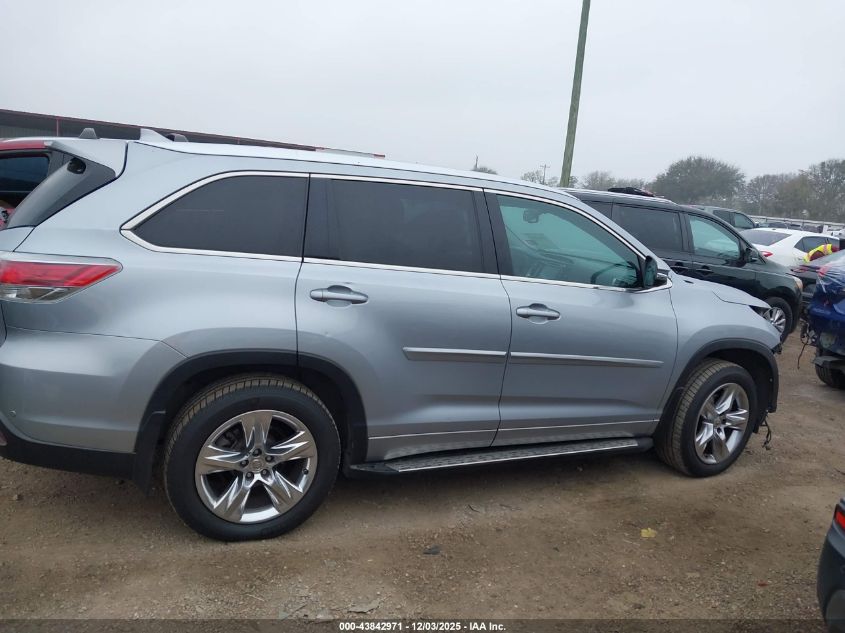 2014 Toyota Highlander Limited V6 VIN: 5TDYKRFH5ES011790 Lot: 43842971