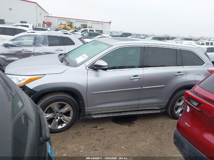 2014 Toyota Highlander Limited V6 VIN: 5TDYKRFH5ES011790 Lot: 43842971
