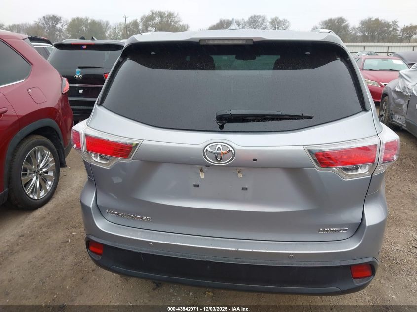 2014 Toyota Highlander Limited V6 VIN: 5TDYKRFH5ES011790 Lot: 43842971