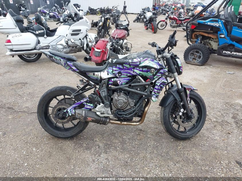 2015 Yamaha Fz07 C VIN: JYARM06Y6FA001676 Lot: 43843032