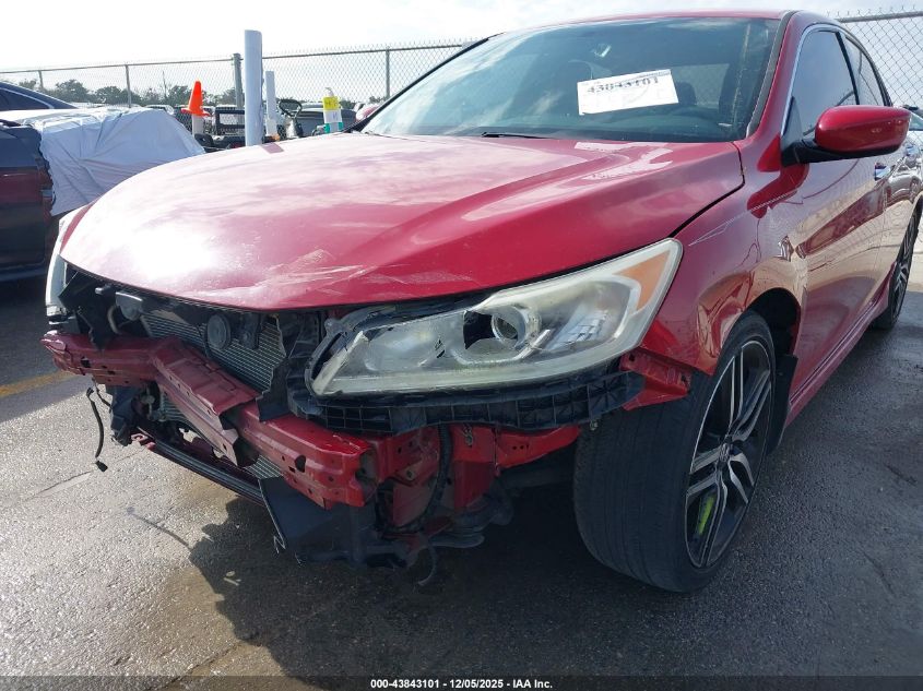 2017 Honda Accord Sport Se VIN: 1HGCR2F15HA156380 Lot: 43843101