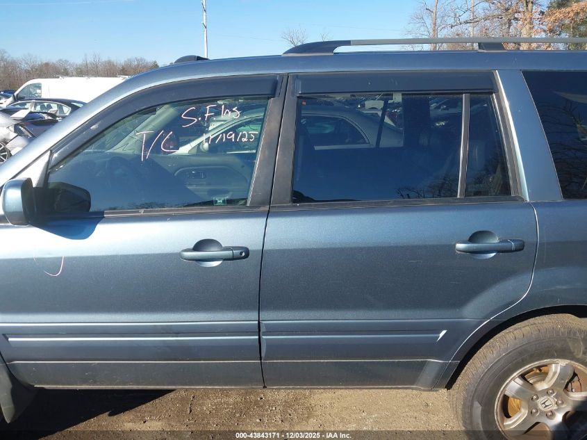 2007 Honda Pilot Ex-L VIN: 2HKYF18537H525090 Lot: 43843171