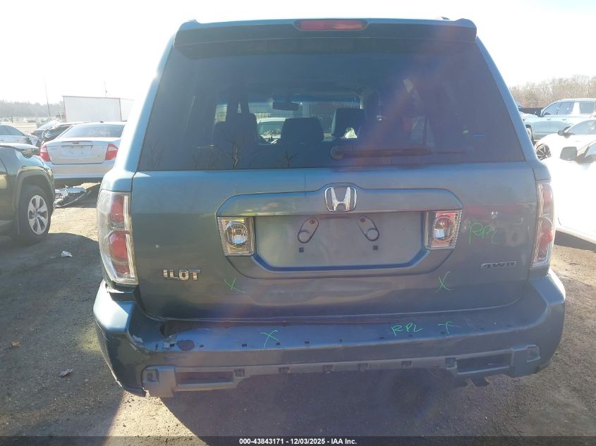 2007 Honda Pilot Ex-L VIN: 2HKYF18537H525090 Lot: 43843171