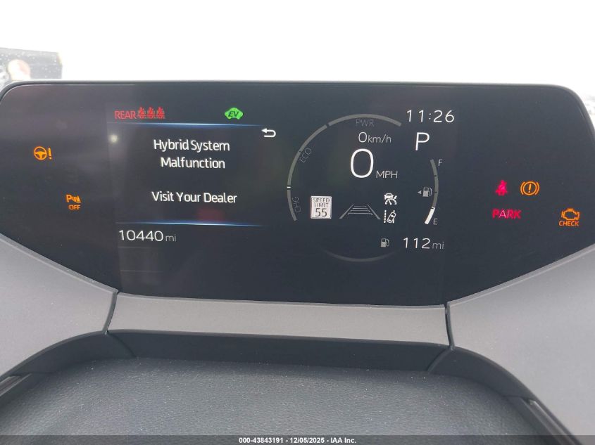 2025 Toyota Prius Le VIN: JTDACAAU3S3059502 Lot: 43843191