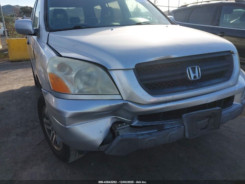 2005 Honda Pilot Ex VIN: 2HKYF18495H524840 Lot: 43843202