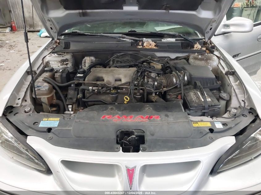 2002 Pontiac Grand Am Gt VIN: 1G2NW52E62M599769 Lot: 43843247