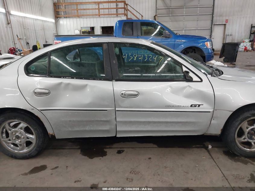 2002 Pontiac Grand Am Gt VIN: 1G2NW52E62M599769 Lot: 43843247