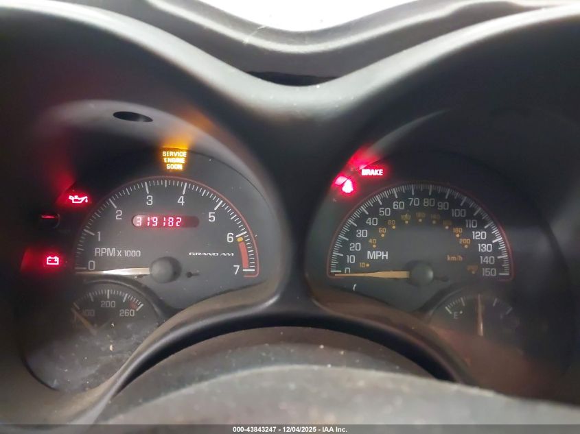 2002 Pontiac Grand Am Gt VIN: 1G2NW52E62M599769 Lot: 43843247