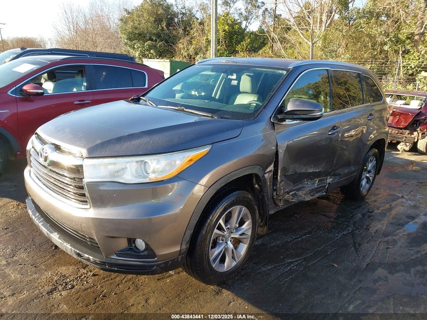 5TDJKRFH8ES018377 2014 TOYOTA HIGHLANDER photo no. 2