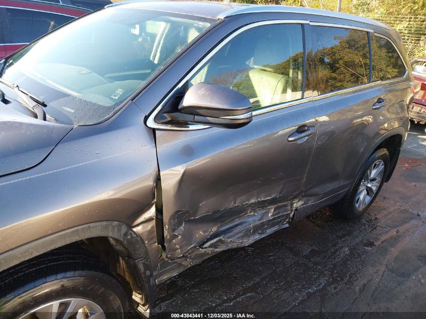 2014 Toyota Highlander Xle V6 VIN: 5TDJKRFH8ES018377 Lot: 43843441