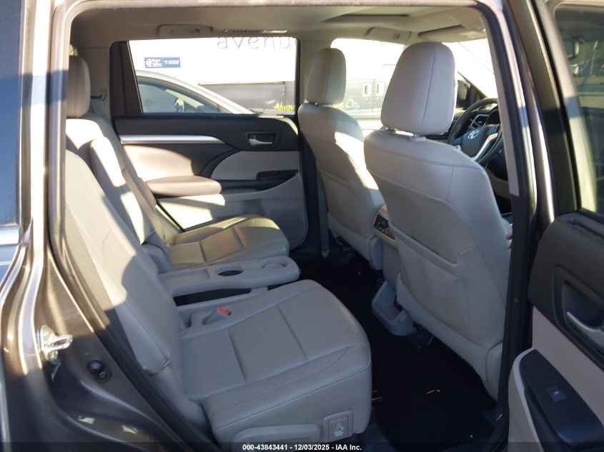 2014 Toyota Highlander Xle V6 VIN: 5TDJKRFH8ES018377 Lot: 43843441