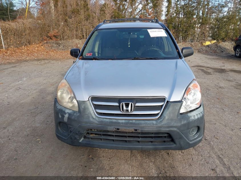 2006 Honda Cr-V Lx VIN: JHLRD78526C004324 Lot: 43843460