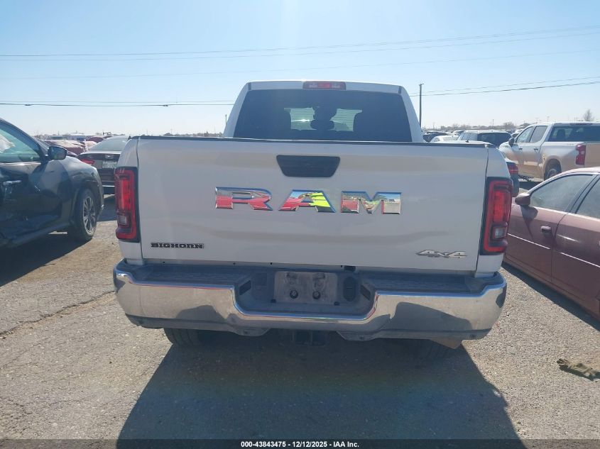 2025 Ram 2500 Big Horn 4X4 6'4 Box VIN: 3C63R5DL7SG544392 Lot: 43843475