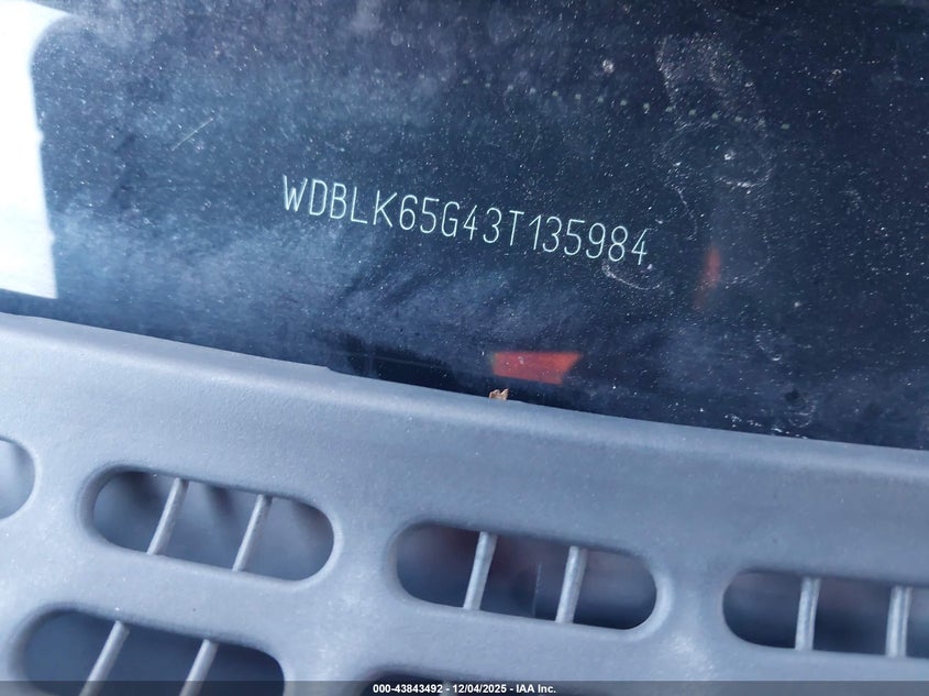 WDBLK65G43T135984 2003 MERCEDES-BENZ CLK-KLASSE photo no. 11