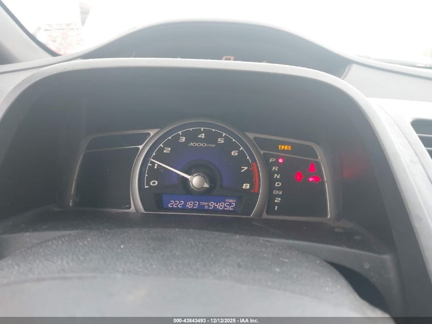 2008 Honda Civic Lx VIN: 1HGFA16558L051831 Lot: 43843493