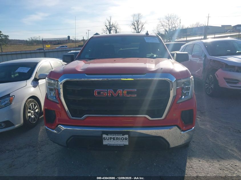 2021 GMC Sierra 1500 2Wd Standard Box VIN: 1GTR8AEK6MZ188492 Lot: 43843586