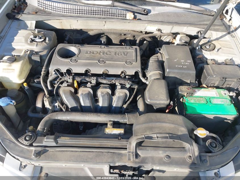 2010 Hyundai Sonata Gls VIN: 5NPET4AC9AH580902 Lot: 43843643