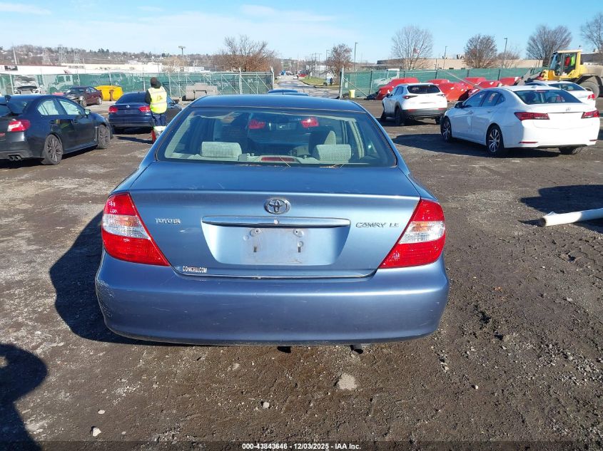 2002 Toyota Camry Le VIN: 4T1BE32K72U614450 Lot: 43843646